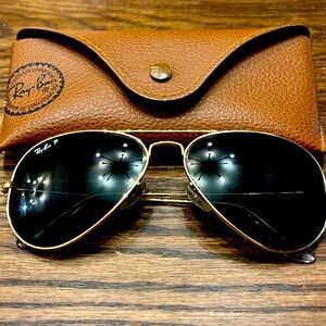 Ray Ban Polarized Aviator sunglasses, unisex, perfect condition
